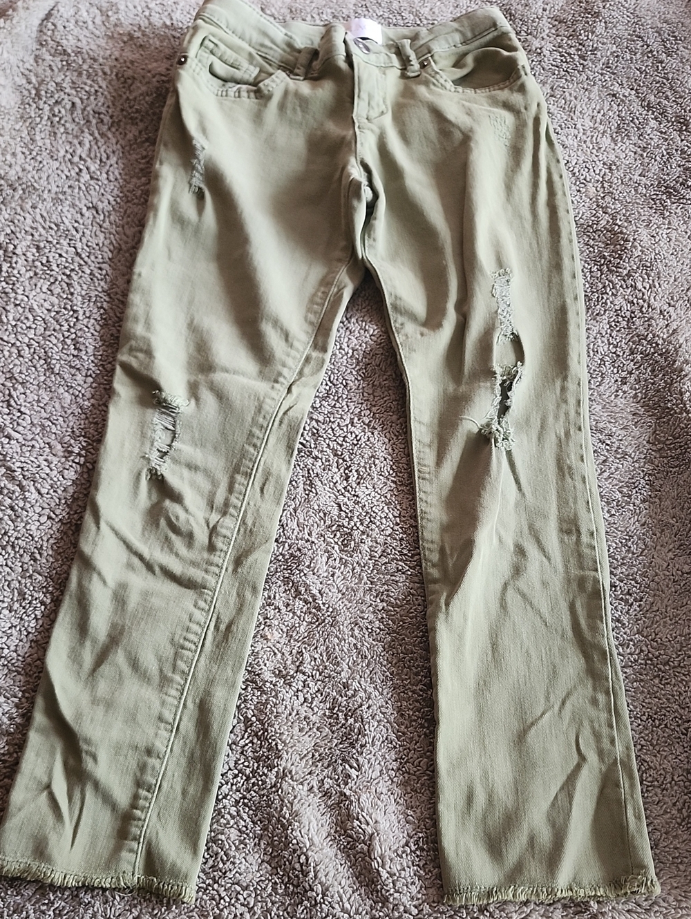 The Children's Place Distressed Olive Jeans for Kids